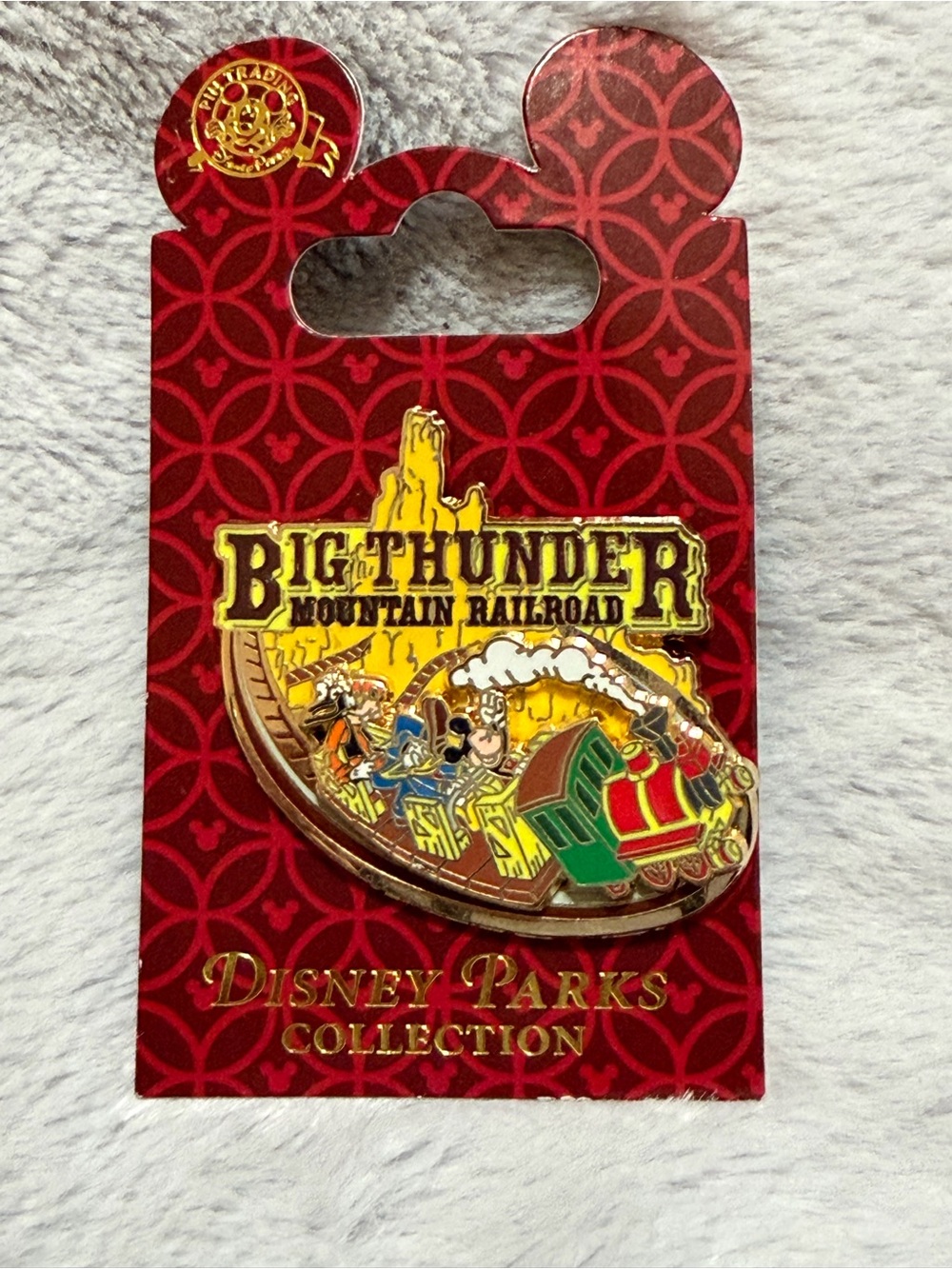 Disney Parks Big Thunder Mountain Railroad Mickey & Friends Slider Pin